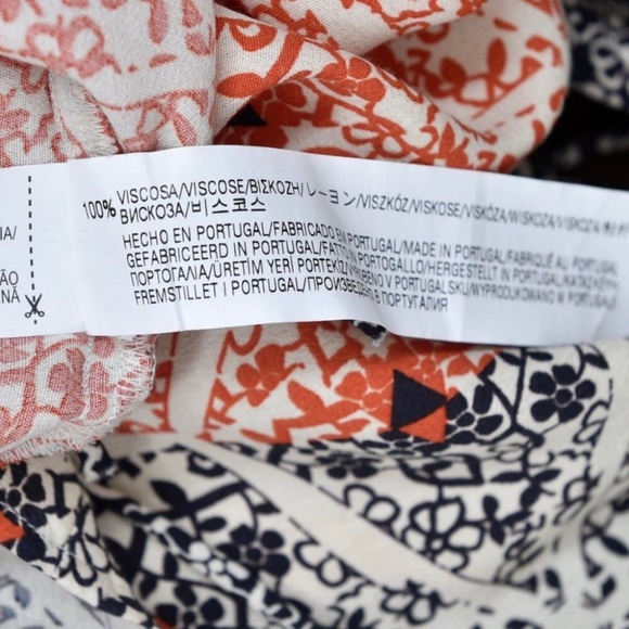 Zara | Black & Orange Shirt Fringe Print Color Block Mini Dress Medium - Picture 9 of 9